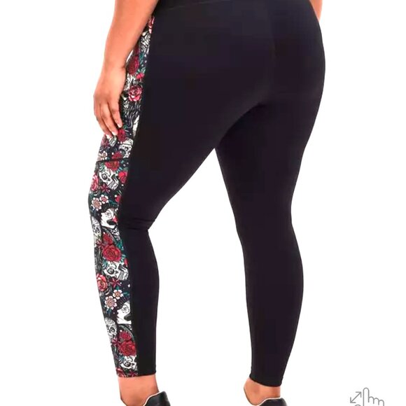 New Torrid💀Skull Tattoo Leggings w/Side-Pockets, Active Collection Size 2x - Picture 5 of 14